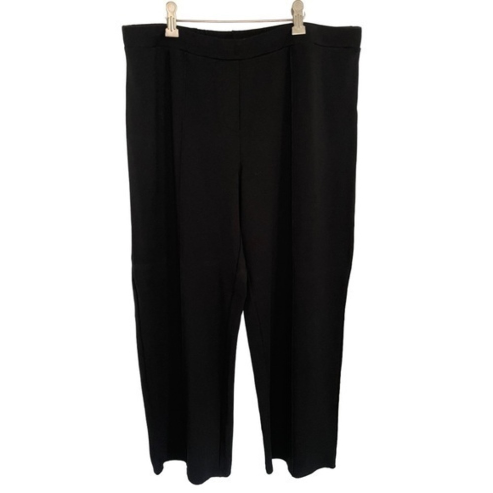J. JILL WEAREVER COLLECTION BLACK SPANDEX BLEND PLEATED SLACKS SIZE L, RN 97641